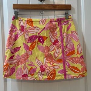 Lilly Pulitzer Skort Pacific Wing Parrot Size 4 Vintage White Tag